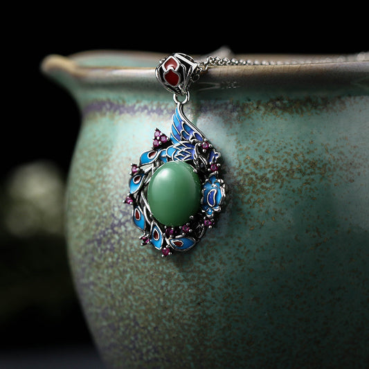 Vintage Style Phoenix Necklace