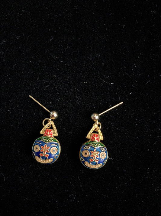 Abstract Animal Face Art Deco Earrings