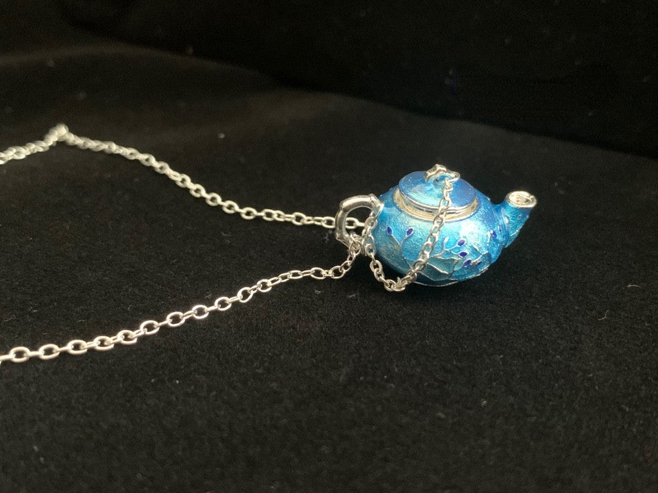Cloisonne Teapot Necklace