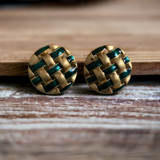 Braided Disk Earring